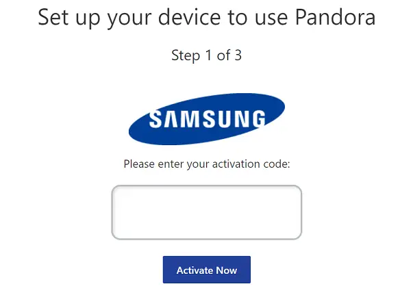 pandora.com/Samsung